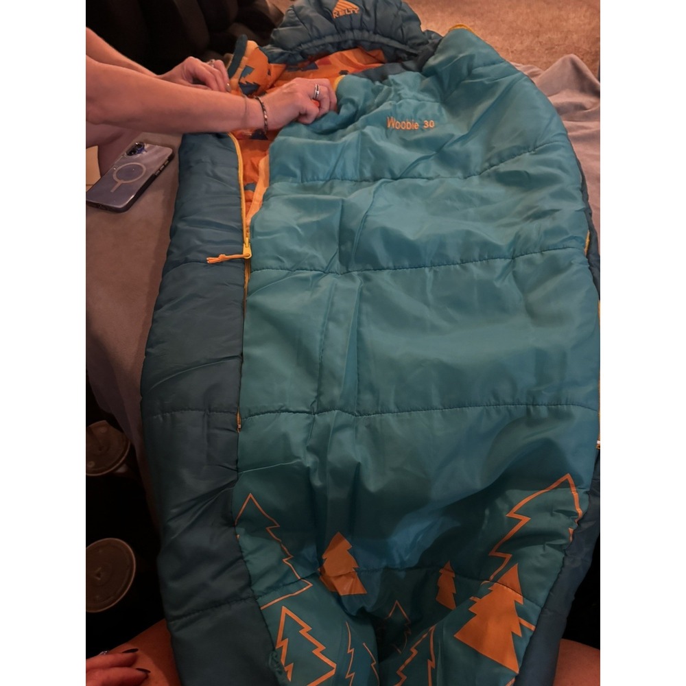 Kelty Woobie 30°F Degree Kids Sleeping Bag Blue EUC